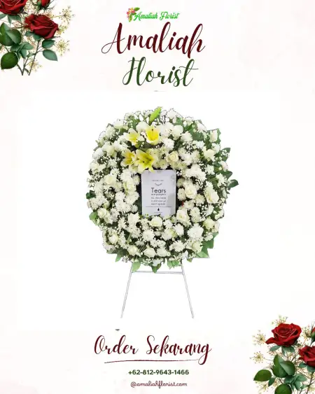 Krans Bunga Duka Ballroom Wedding Gading Serpong